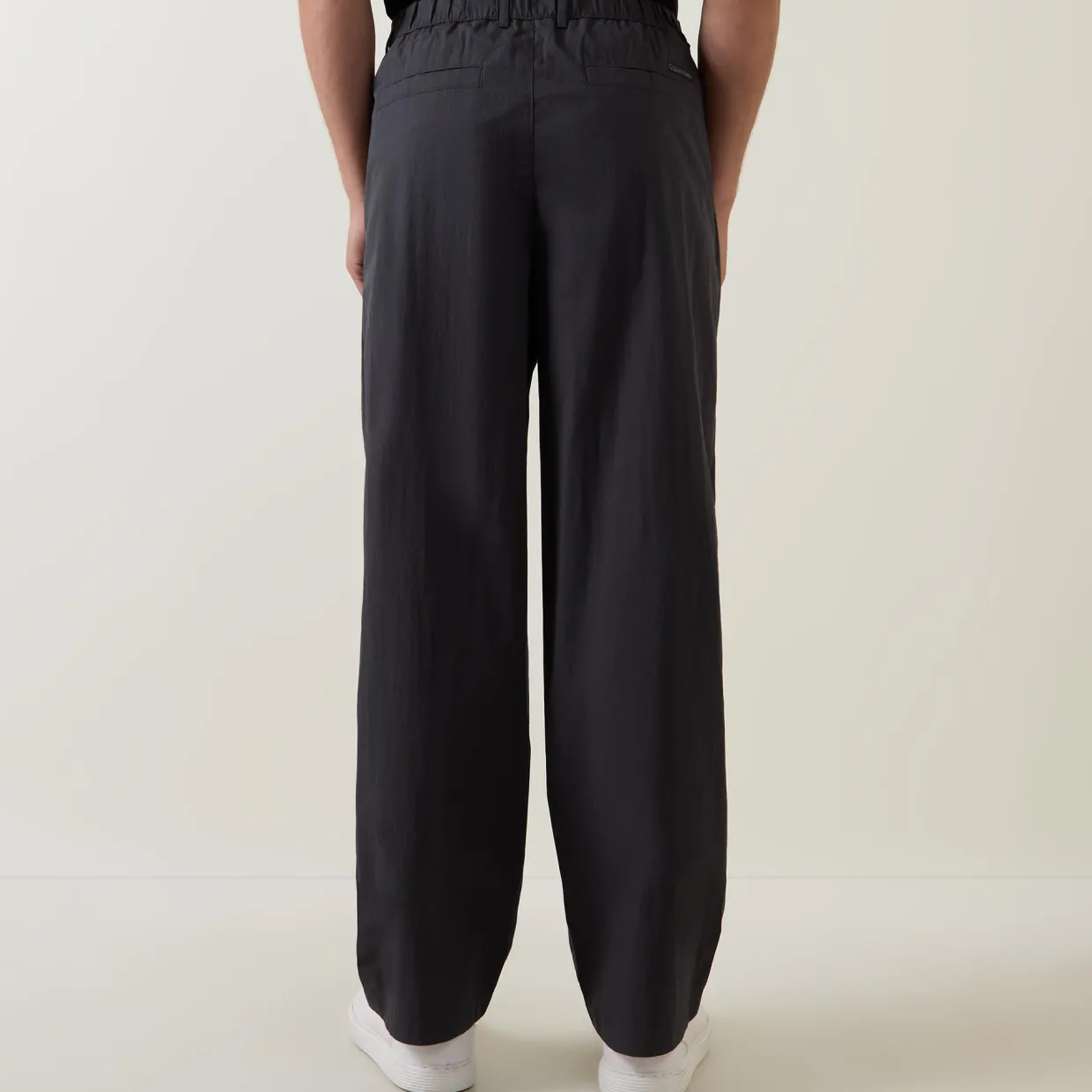 Pleated Straight Leg Trousers