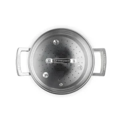 3-ply Stainless Steel Casserole Dish with Steamer and Lid 20cm