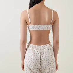 Pointelle Floral Pyjama Top