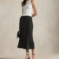 Polka Dot Slip Skirt