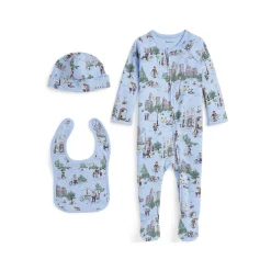 Polo Bear 3-Piece Hat, Bib & Babygrow Gift Set 1-9 Months