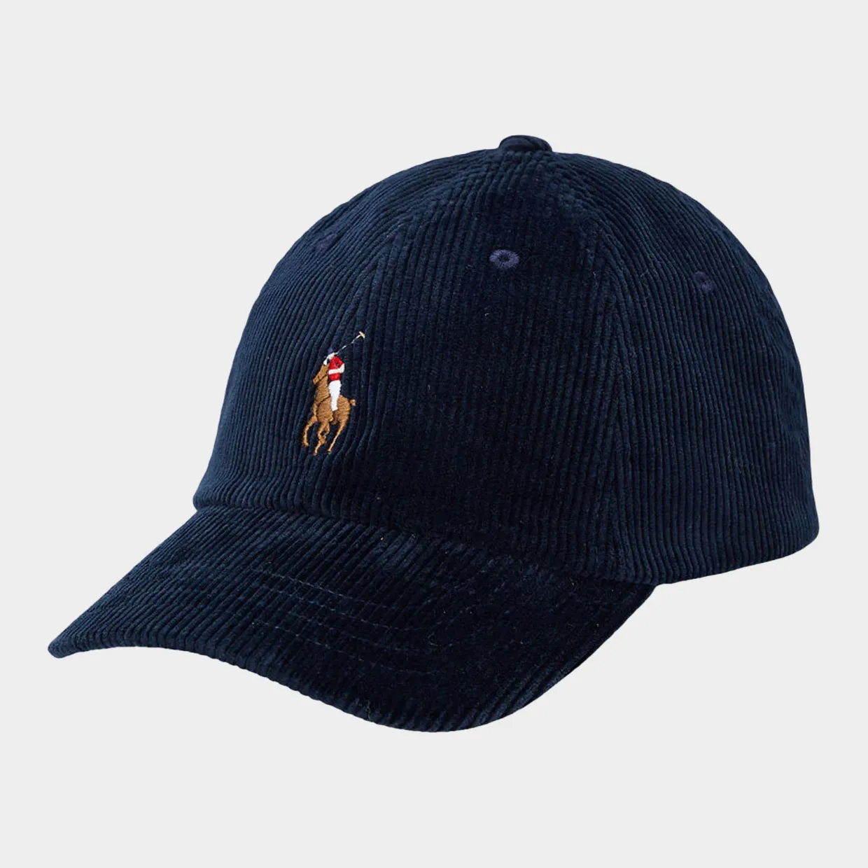 Polo Player Logo Corduroy Baseball Cap