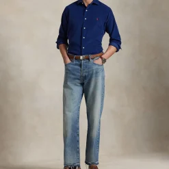Polo Player Logo Corduroy Casual Shirt