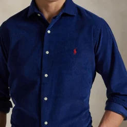 Polo Player Logo Corduroy Casual Shirt