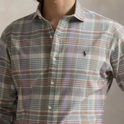 Polo Player Logo Oxford Check Shirt