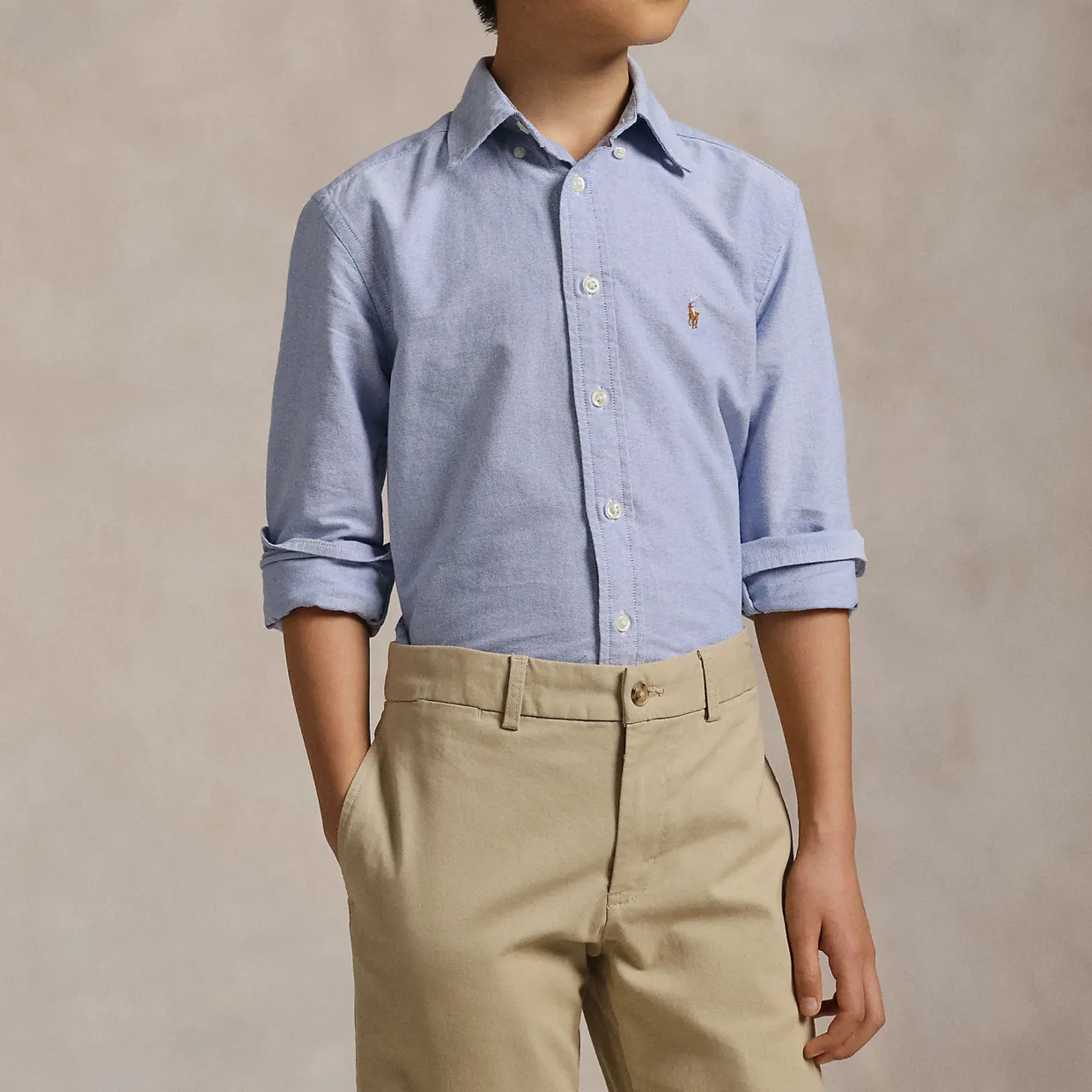 Polo Player Logo Oxford Shirt 6-12 Years