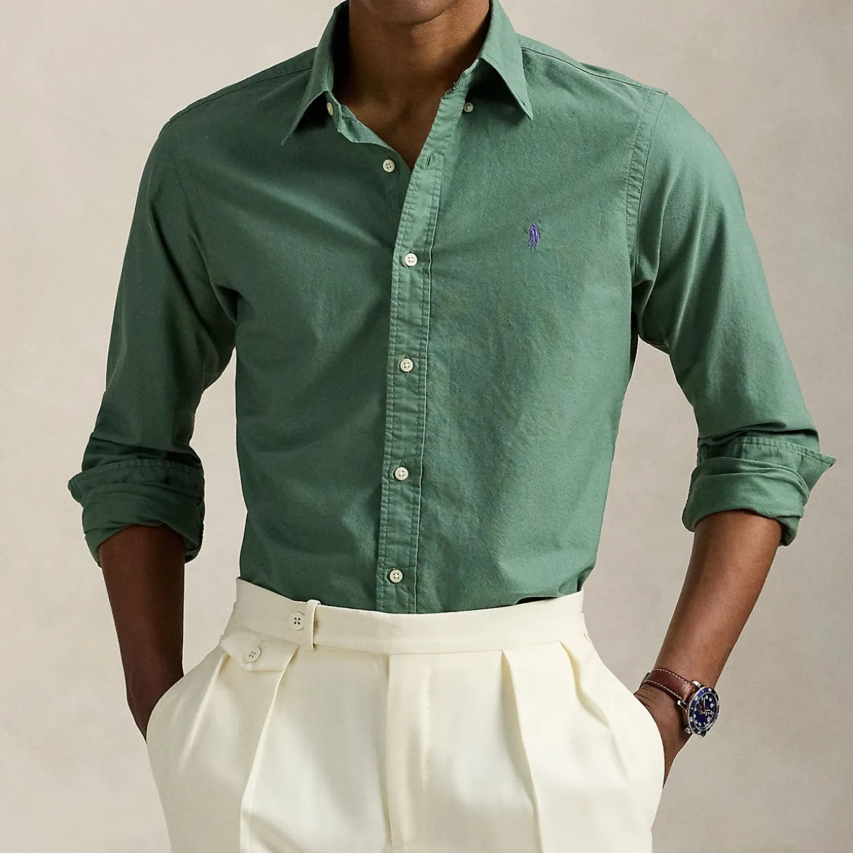 Polo Player Logo Oxford Shirt