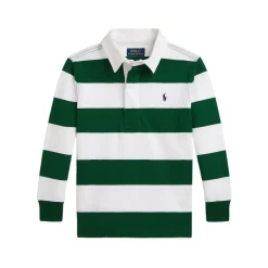 Polo Player Logo Striped Rugby Shirt 3-7 Years