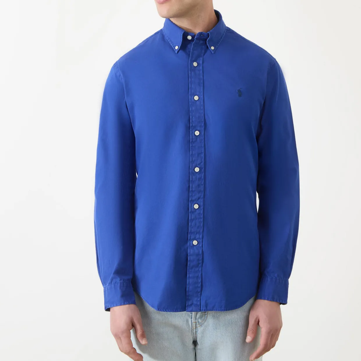 Polo Player Logo Twill Oxford Shirt