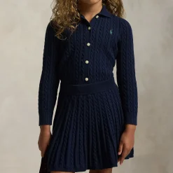 Polo Pony Two-Piece Cardigan & Skirt Set 3-6 Years