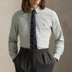 Pony Logo Slim Fit Oxford Shirt