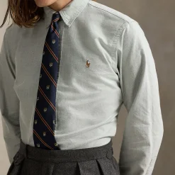 Pony Logo Slim Fit Oxford Shirt