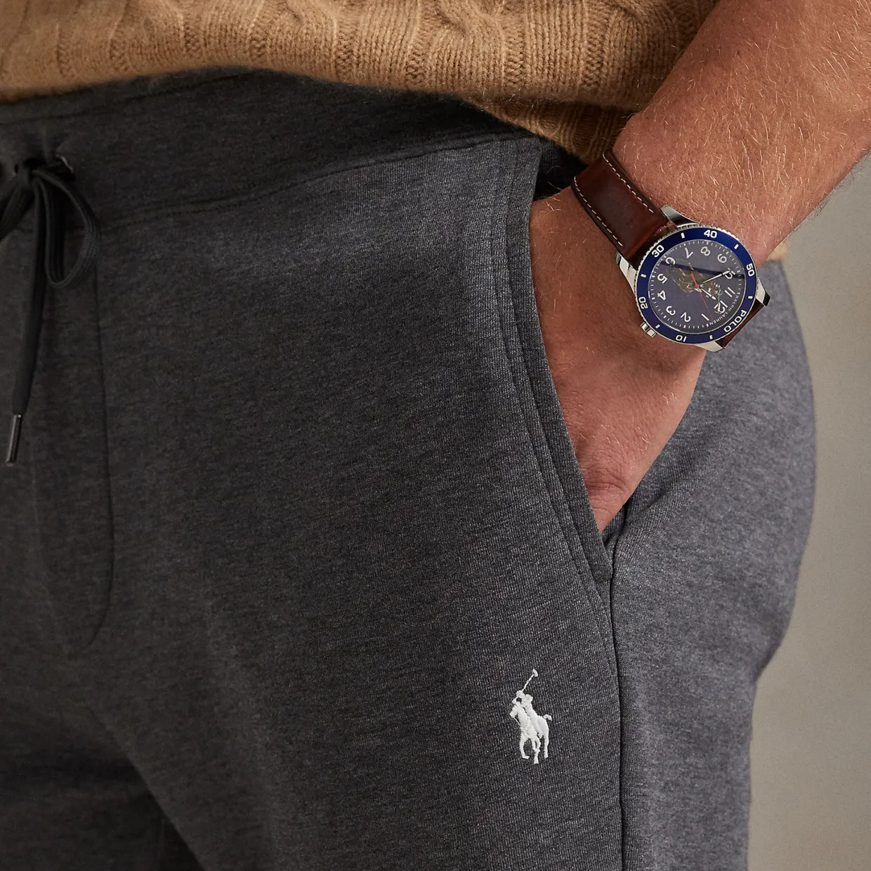 Pony Player Logo Drawstring Sweatpants