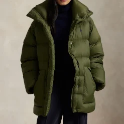Pony Player Logo Padded Oversized Jacket