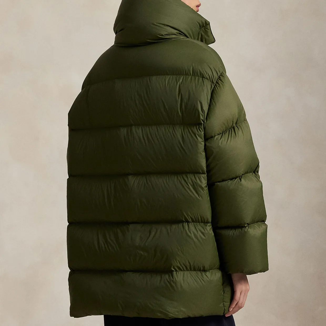 Pony Player Logo Padded Oversized Jacket