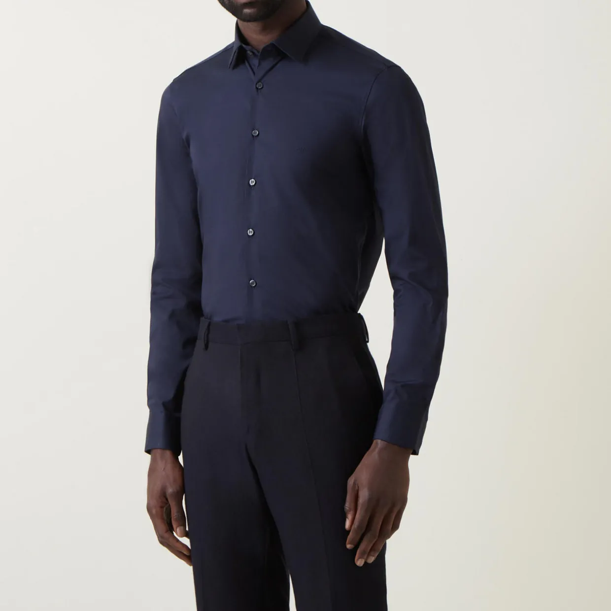 Poplin Slim-Fit Dress Shirt