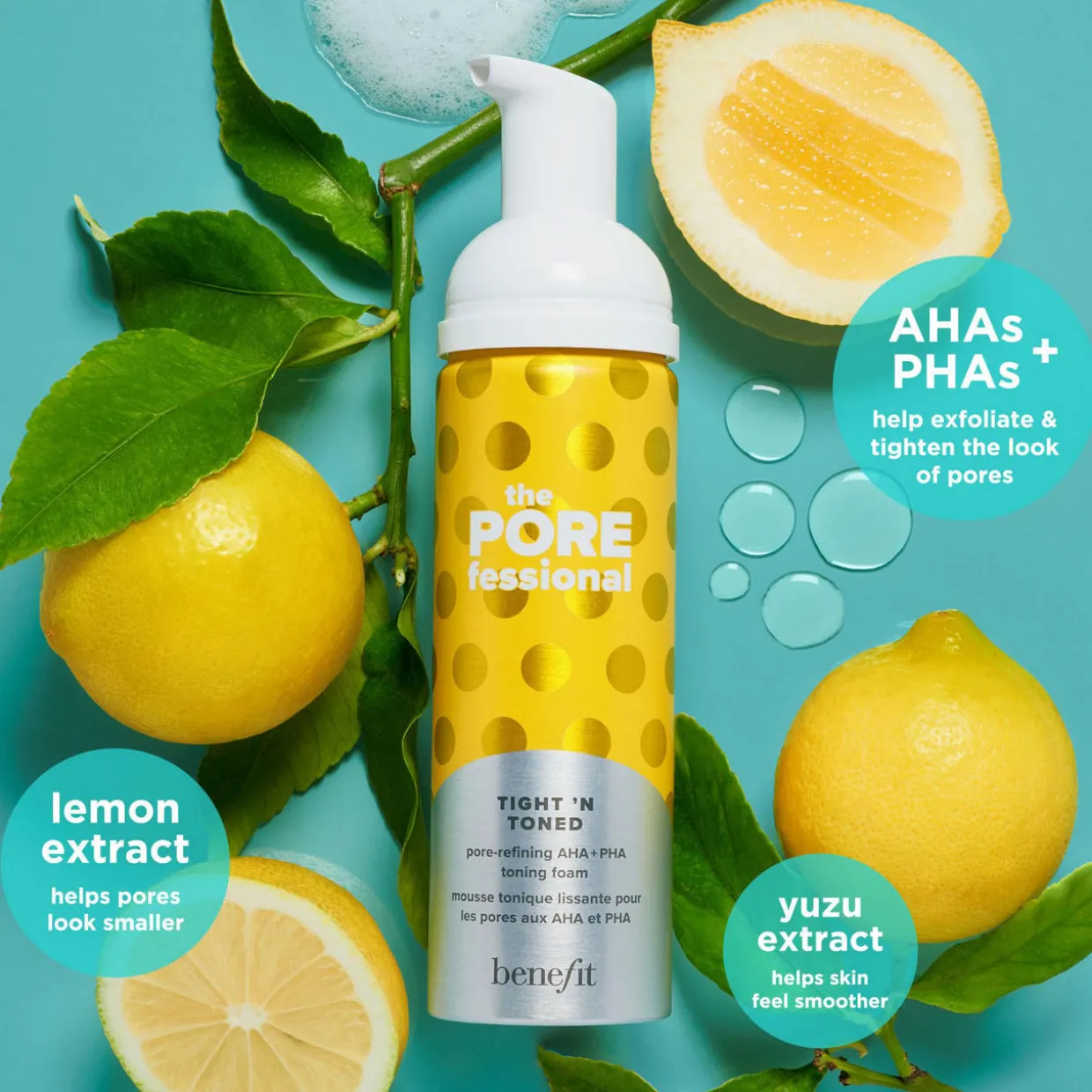 Pore-Refining Toner Pore-Refining AHA+PHA Toning Foam