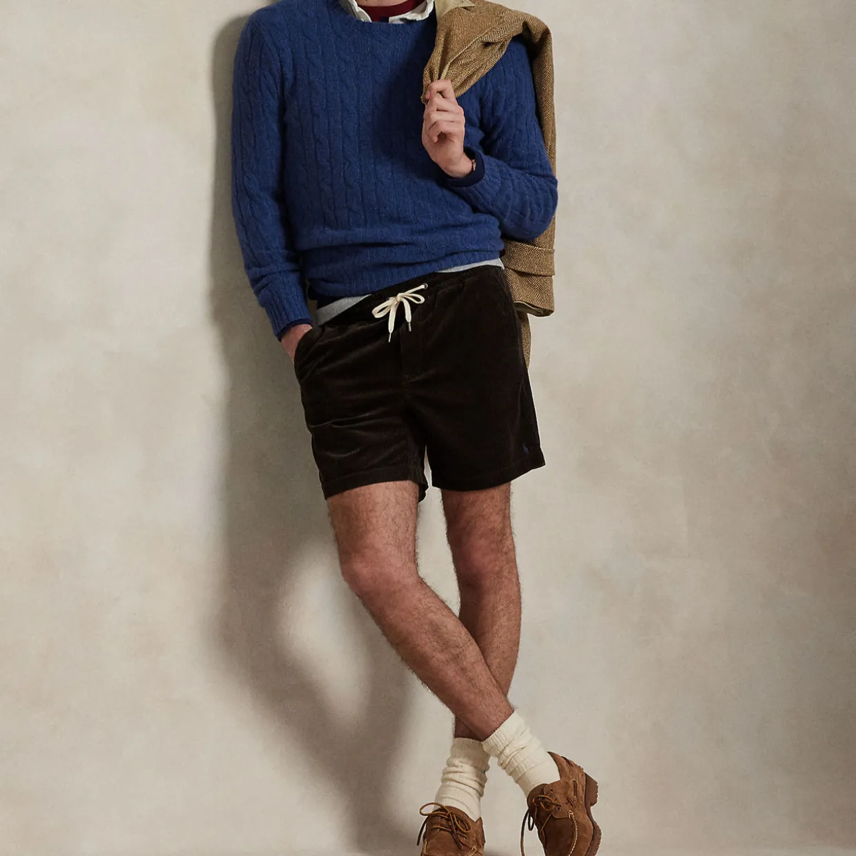 Prepster Corduroy Drawstring Shorts