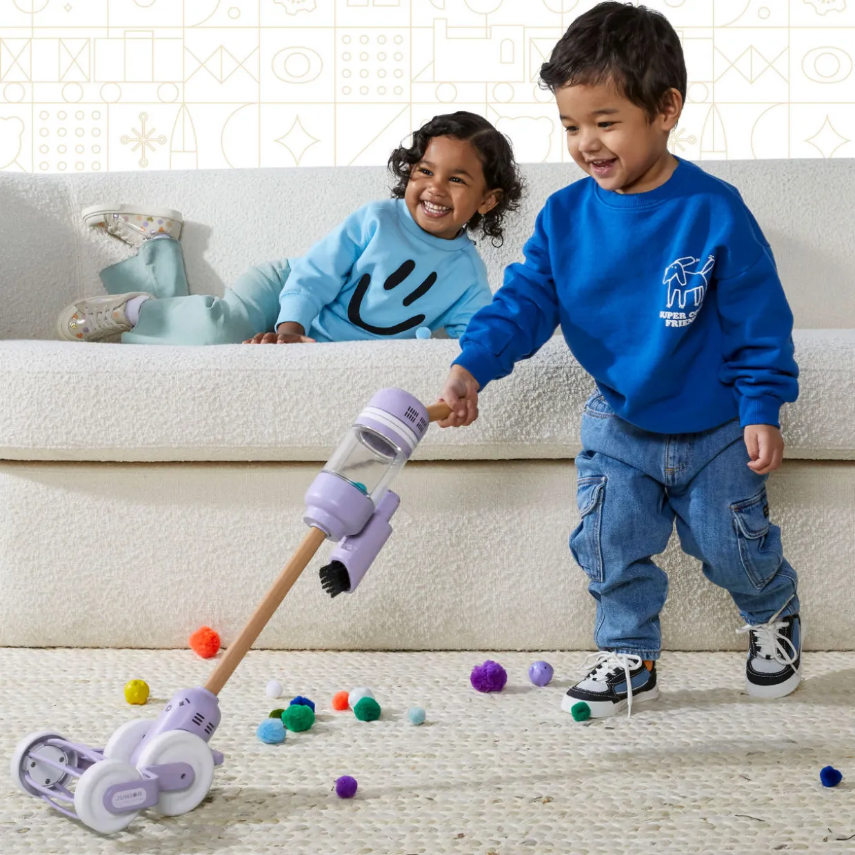 Pretend Play Dust Bunny Vacuum Set