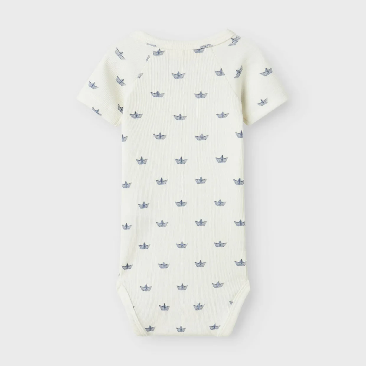 Printed Motif Ribbed Bodysuit