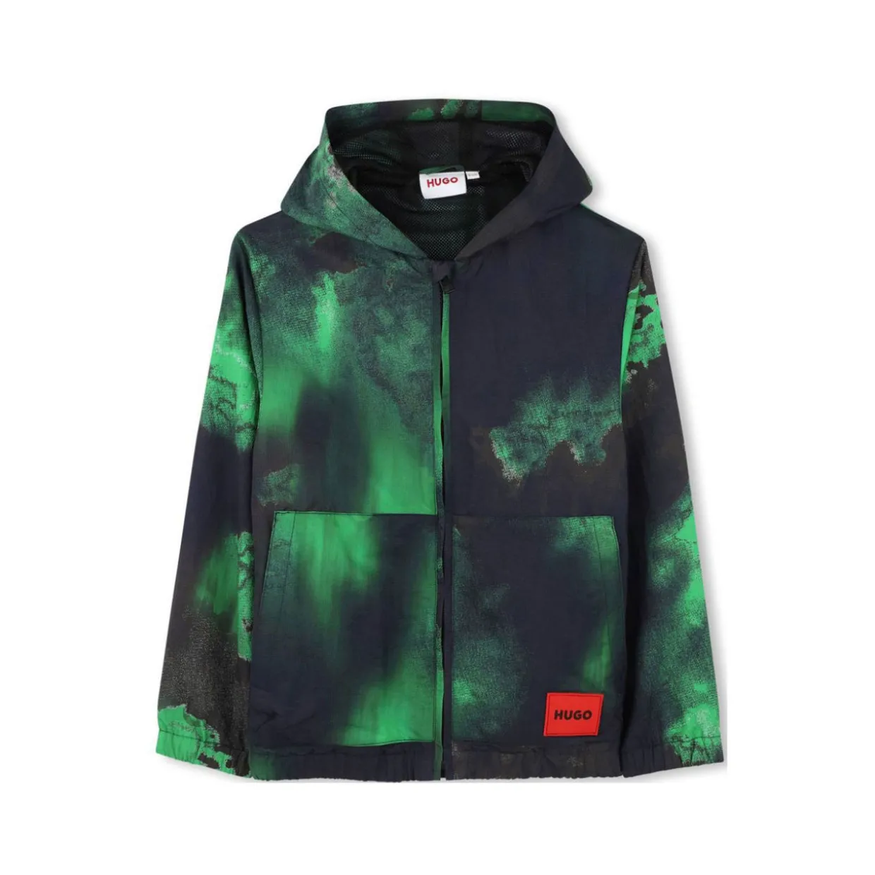 Printed Windbreaker Jacket