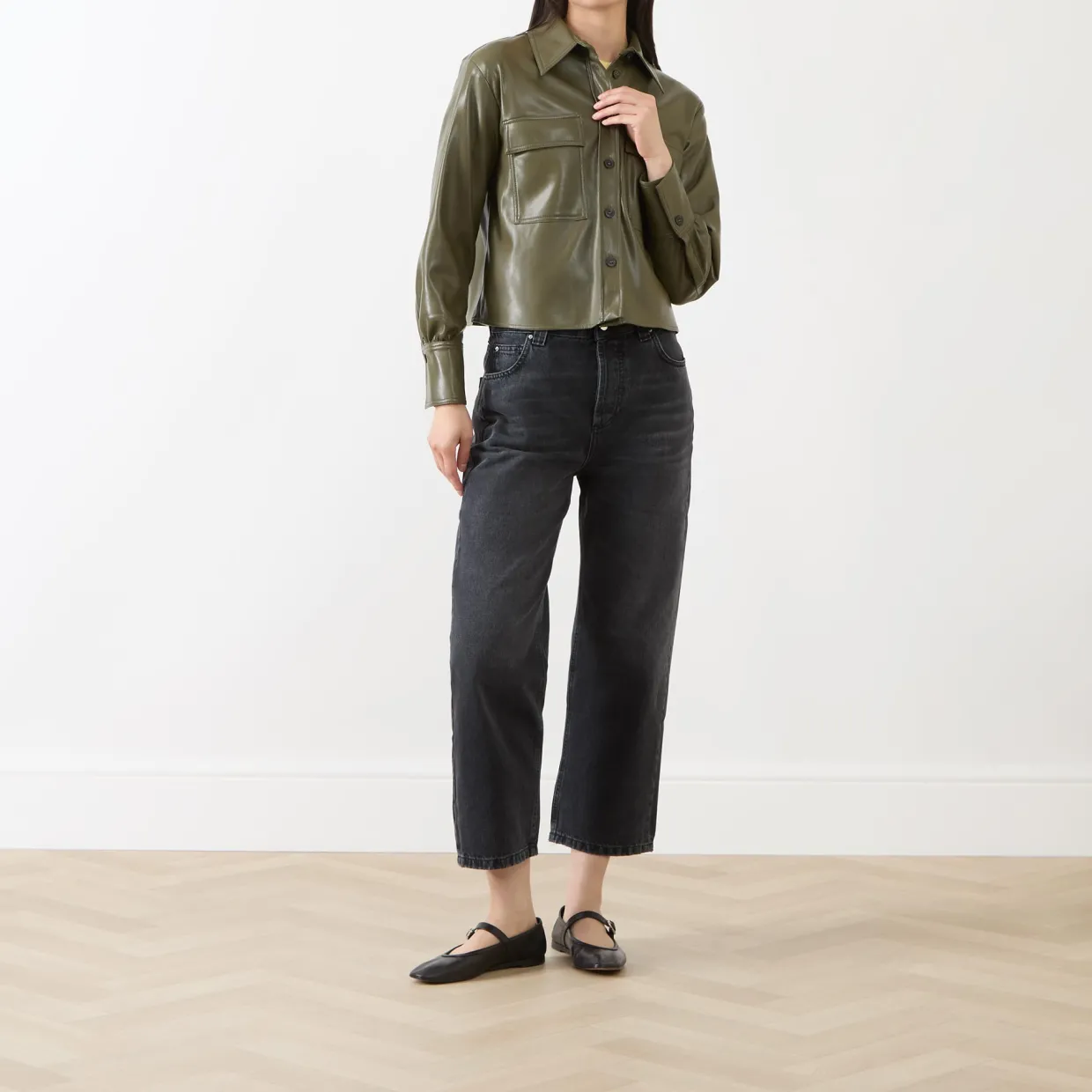 Profilo Faux Leather Jacket