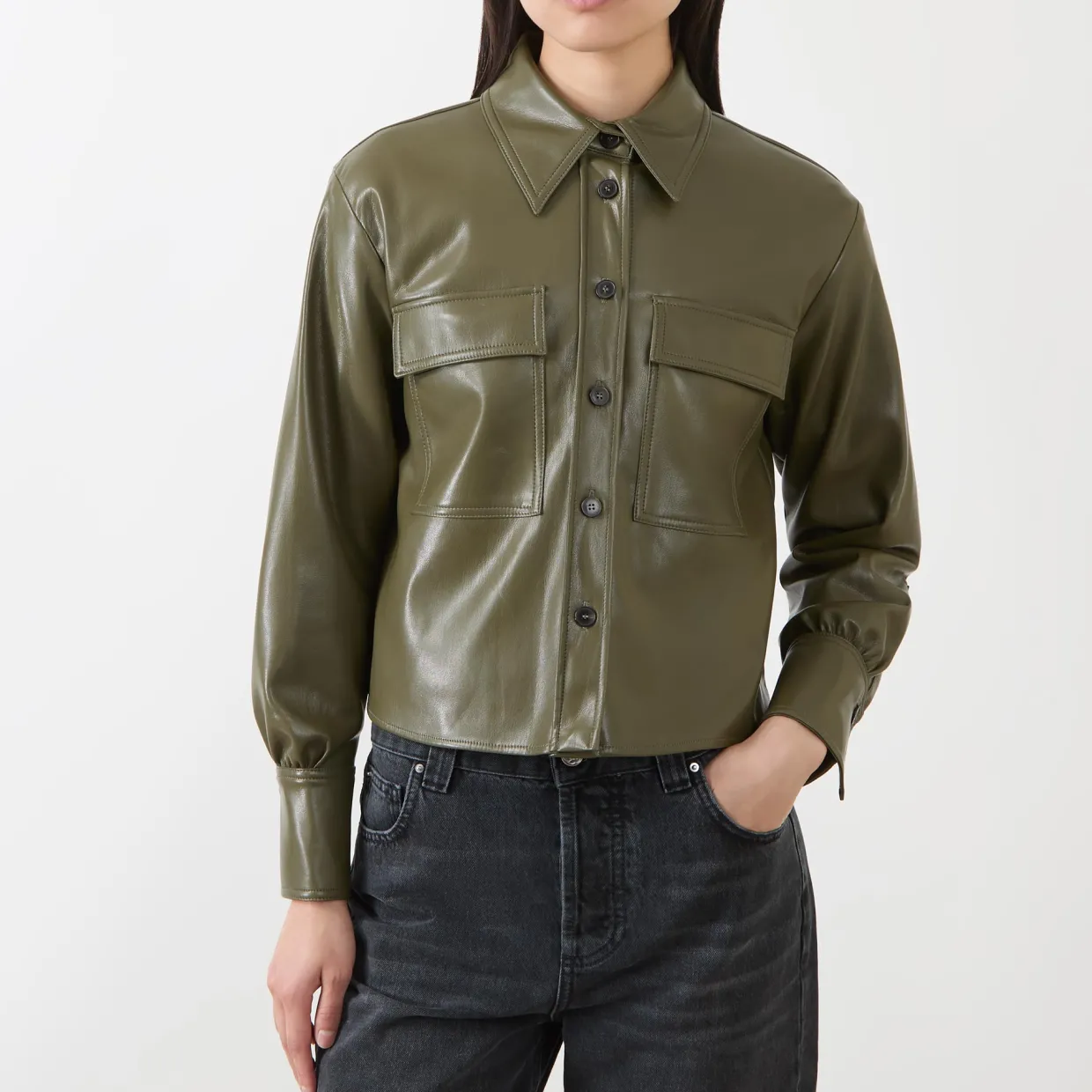 Profilo Faux Leather Jacket