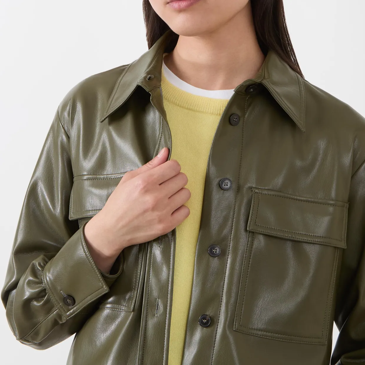 Profilo Faux Leather Jacket