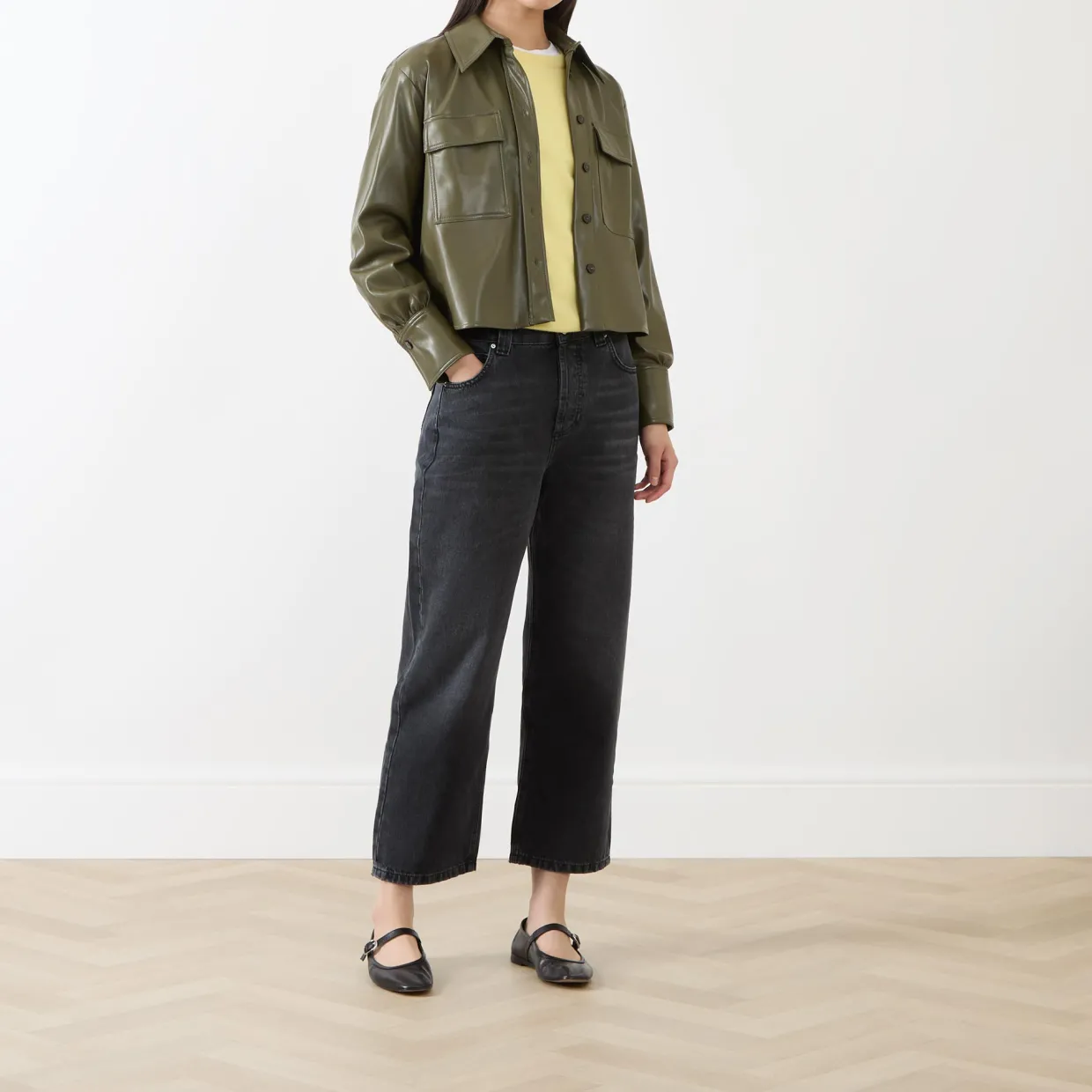 Profilo Faux Leather Jacket