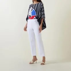 Pull-On Straight Leg Trousers