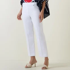 Pull-On Straight Leg Trousers