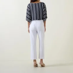 Pull-On Straight Leg Trousers