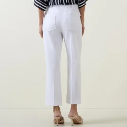Pull-On Straight Leg Trousers
