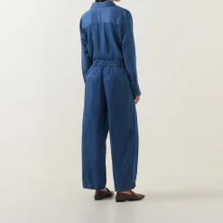 Punna Denim Barrel Leg Trousers