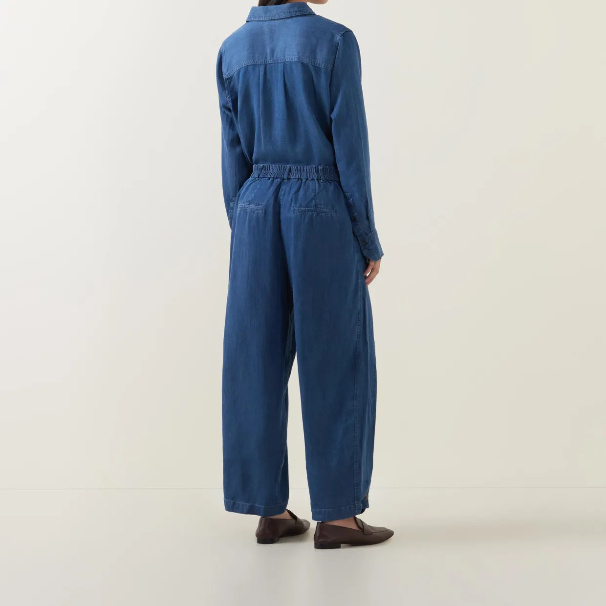 Punna Denim Barrel Leg Trousers