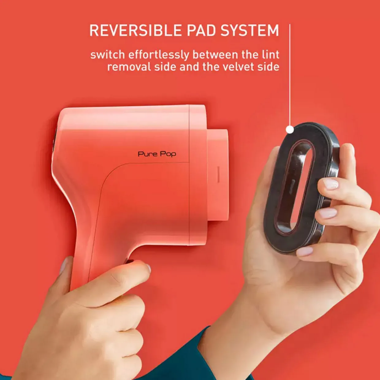 Pure Pop Vertical Steam Coral Red