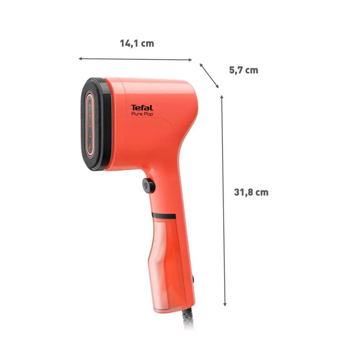 Pure Pop Vertical Steam Coral Red
