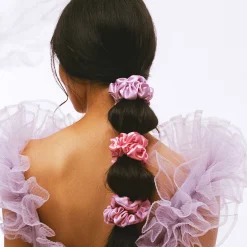 Pure Silk Large Scrunchies - Belleflower