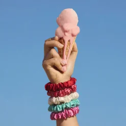 Pure Silk Midi Scrunchies - Gelati
