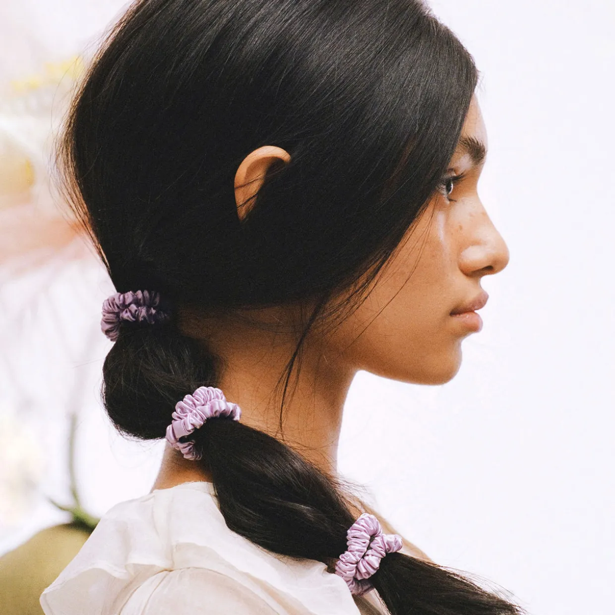 Pure Silk Scrunchie - Wildflower