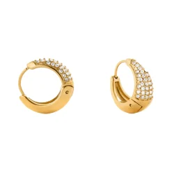 Pure Sparkle Huggie Hoop Earrings