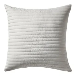 Quilted Lines Cushion Silver