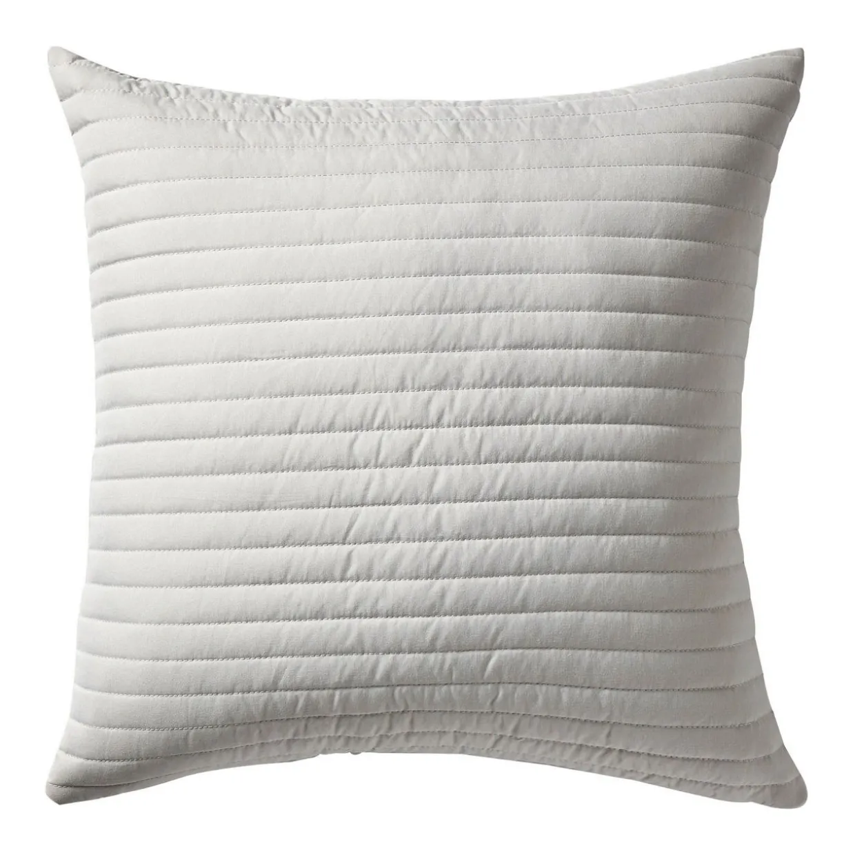 Quilted Lines Cushion Silver