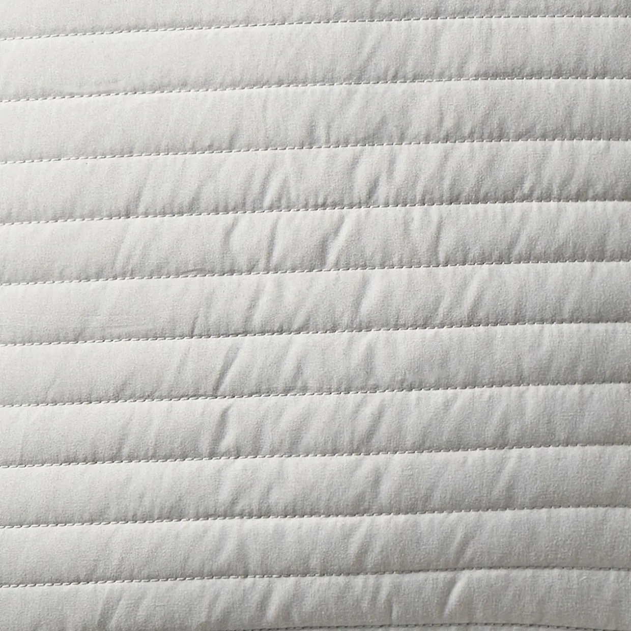 Quilted Lines Cushion Silver