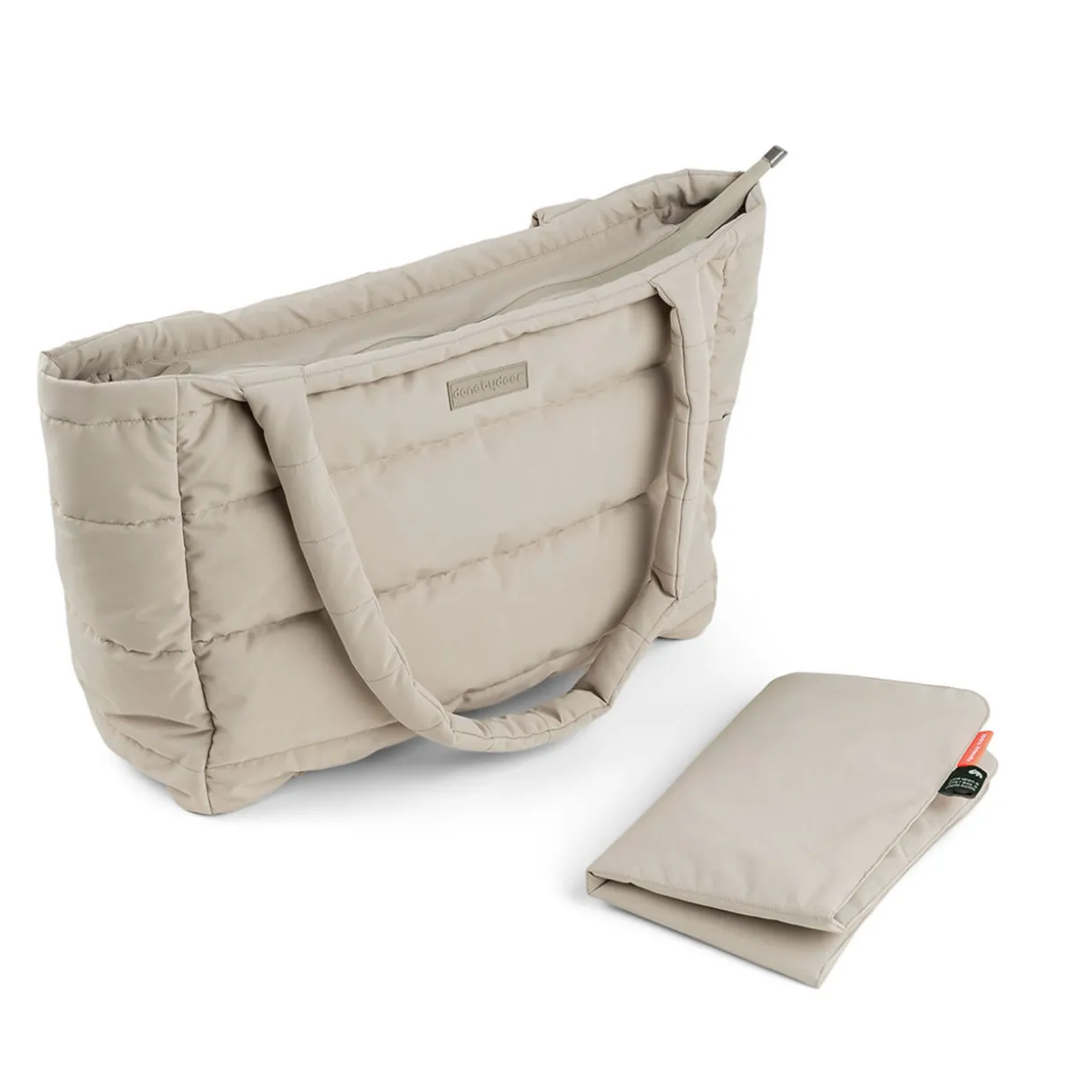 Quilted Tote Changing Bag Sand