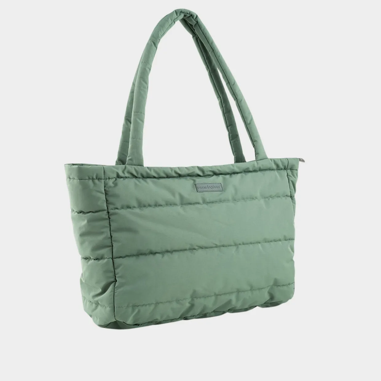 Quilted Tote Changing Bag Green