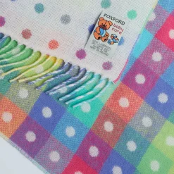 Rainbow Spotted Baby Blanket