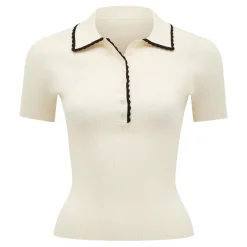 Reagan Contrast Trim Polo Top