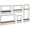 Reclaimed Set of Five Shelves