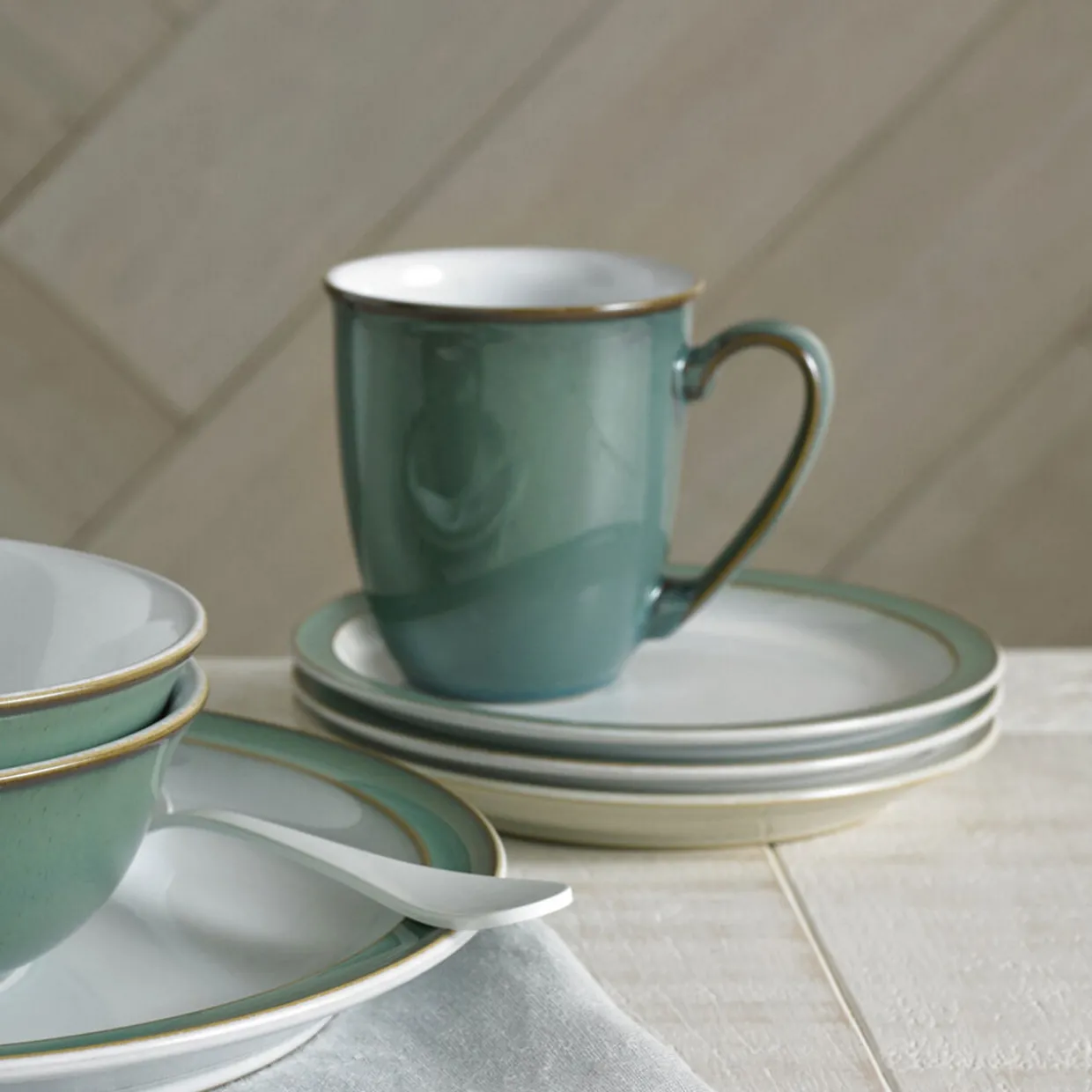 Regency Green Coffee Beaker-Mug